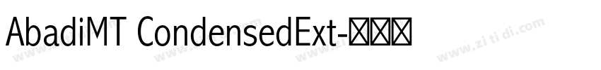 AbadiMT CondensedExt字体转换